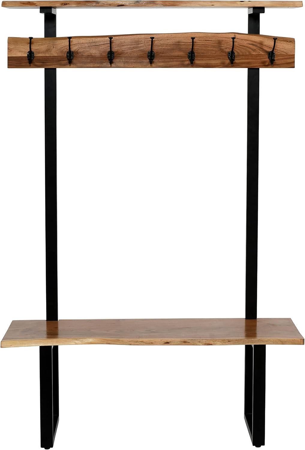 Solid Wood Hall Tree with Bench