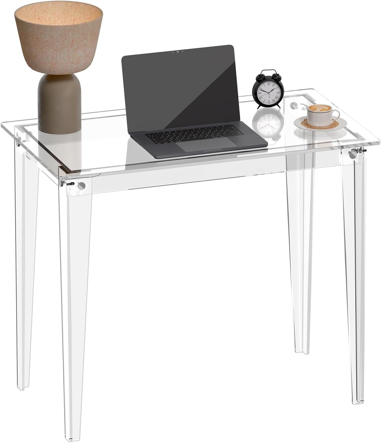 Clear Modern Acrylic Computer Desk