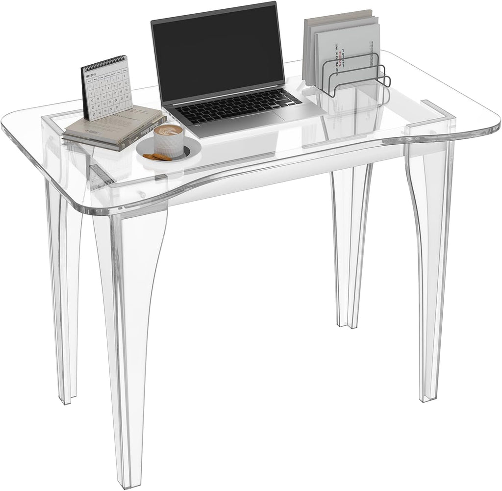 Thickened Clear Acrylic Computer Desk