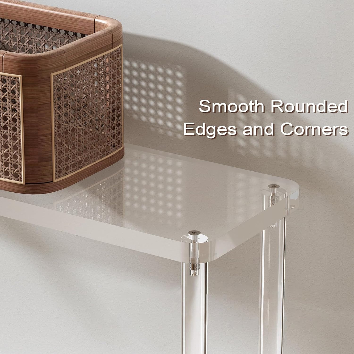 2-Tier Clear Acrylic Console Table