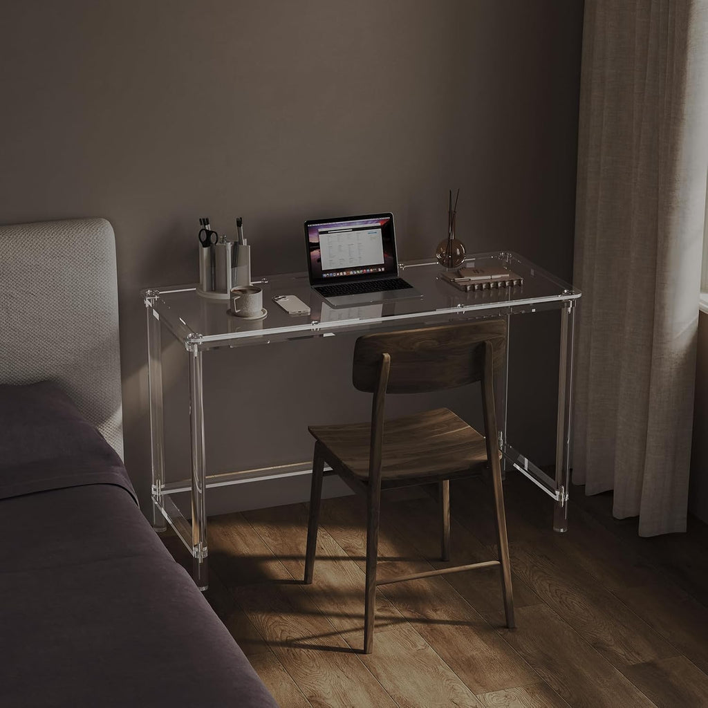 Clear Acrylic Modern Home Office Desk
