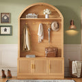 Arched Farmhouse Hall Tree Bench