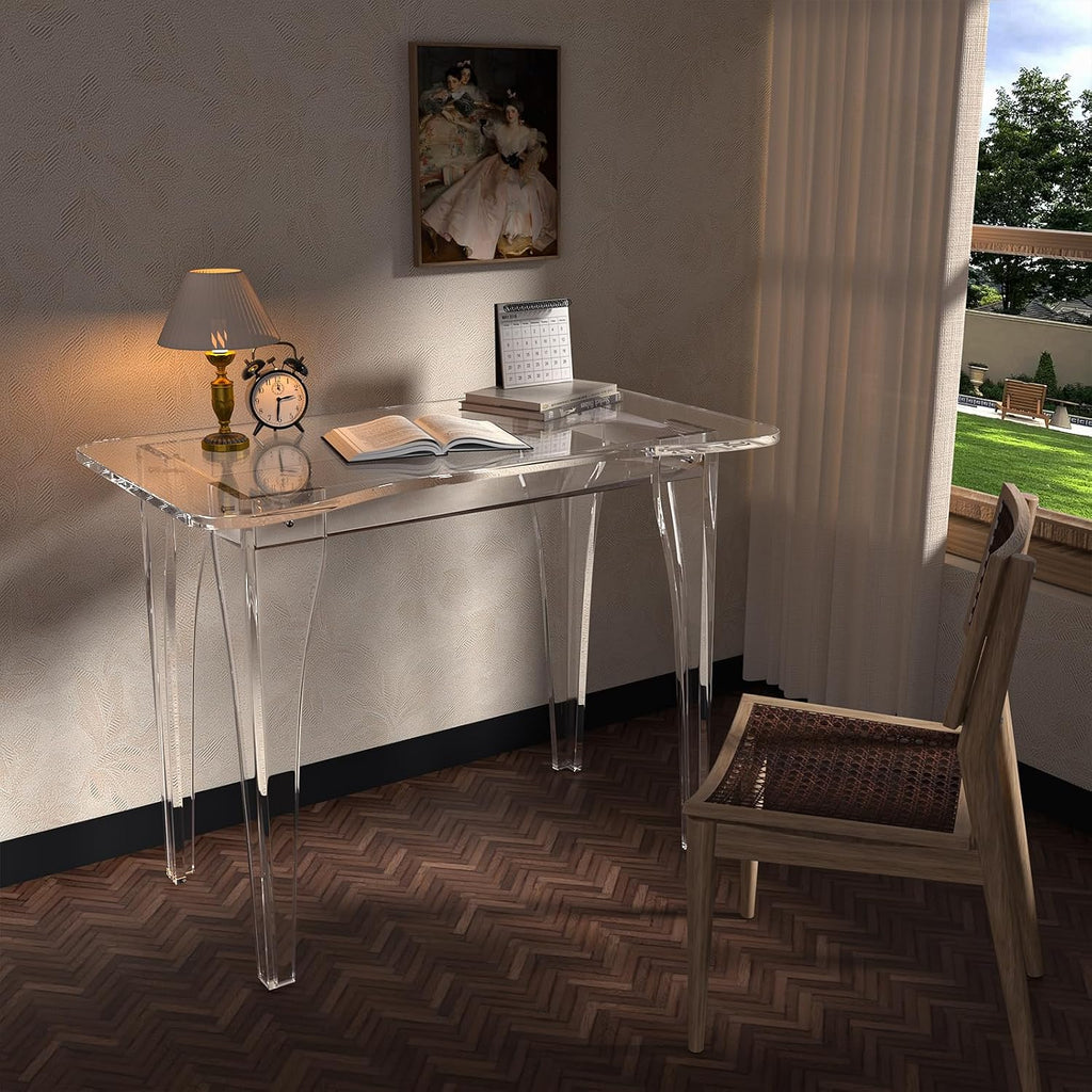 Thickened Clear Acrylic Computer Desk
