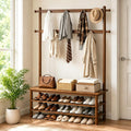 Hall Tree Bench with Shoe Storage