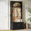 Farmhouse Hall Tree Storage Bench