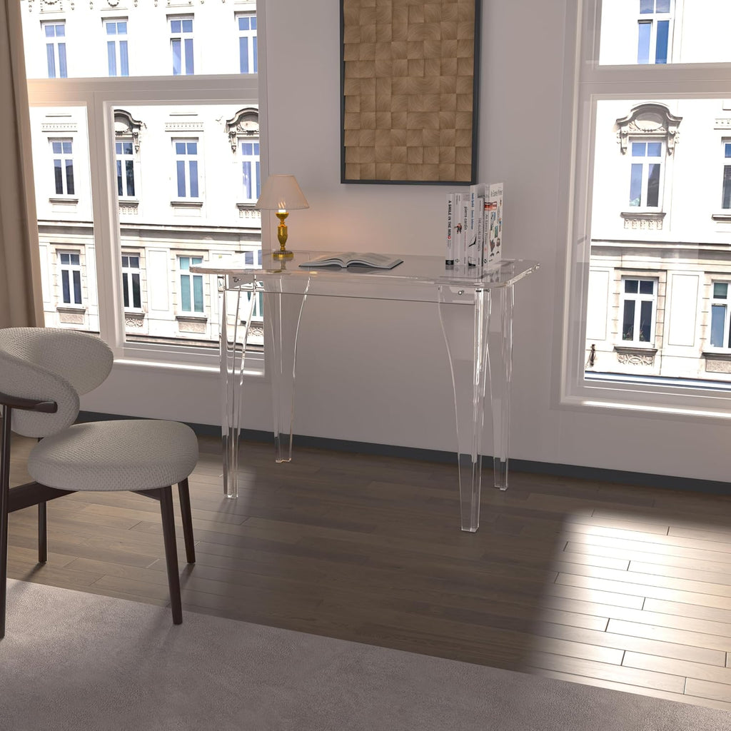 Thickened Clear Acrylic Computer Desk