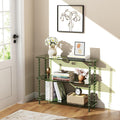 Green 3-Tier Clear Acrylic Console Table